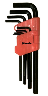 Набор ключей имбусовых HEX 1,5–10 мм, (9шт) удлиненные MATRIX купить в отделе магазина Экономстрой