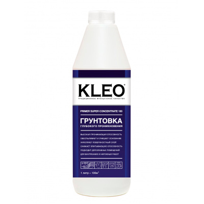 Грунт концентрат Kleo Primer Super Concentrate 100, 1 кг купить в отделе магазина Экономстрой