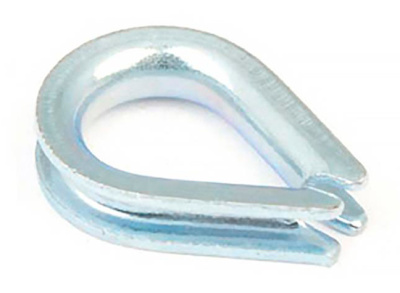 Коуш СТРОЙБАТ DIN 6899, белый цинк, 3 мм (2 шт) купить в отделе магазина Экономстрой