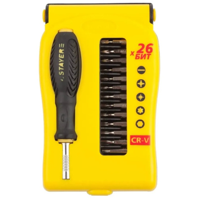 Набор отверток для точных работ с насадками 26 предметов Fusion STAYER 25614-H28 купить в отделе магазина Экономстрой