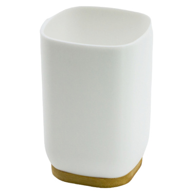 Пластиковый стакан белый с бамбуком купить в отделе магазина Экономстрой