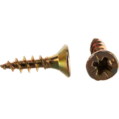 Саморез универсальный ШУЖ, желтый цинк, 4х16 мм (200 шт) купить в отделе магазина Экономстрой