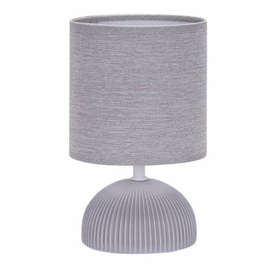 Светильник настольный с абажуром Leek LE TL JASMINE 02, 60 Вт, Е14, серый купить в отделе магазина Экономстрой