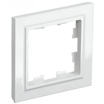 Рамка 1-местная BRITE IEK, белый, BR-M12-K01 купить в отделе магазина Экономстрой