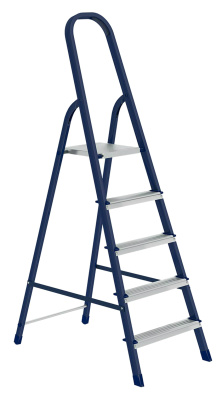Стремянка Сталь, 5 алюминиевых ступеней, 1,03/3,10 м купить в отделе магазина Экономстрой