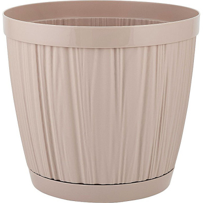 Горшок для цветов InGreen BARCELONA, 6,5 л, D240 мм, молочный шоколад купить в отделе магазина Экономстрой