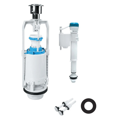 Одноуровневая водосливная арматура Iddis Optima Home, нижний подвод, Тип А, круглая резинка (F012400-0004) купить в отделе магазина Экономстрой