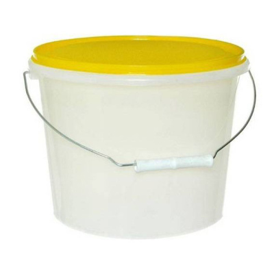 Ведро с крышкой герметической, 7 л, белое, БР 0,08 купить в отделе магазина Экономстрой