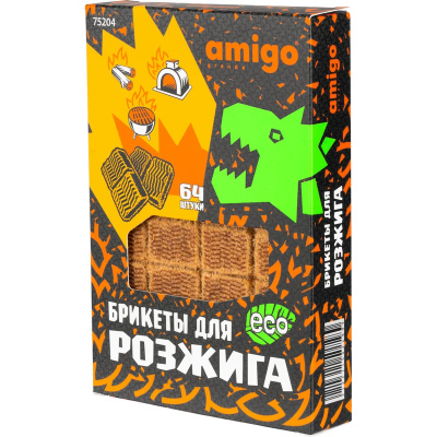 Брикеты для розжига Amigo Grande, 64 кубика купить в отделе магазина Экономстрой