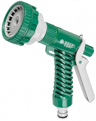 Пистолет-распылитель RACO пятипозиционный используется для полива растений при подключении к садовому шлангу или для мытья