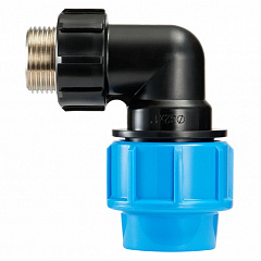 Отвод ПНД комбинированный с наружной латунной резьбой Джилекс 9163, 32х1"