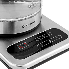 Чайник электрический Brayer, 2200Вт, черный, 1,7 л