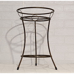 Подставка для цветов Дуэт на 2 горшка, бронзовый антик, 46х31х31 см