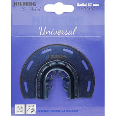 Полотно пильное универсальное Hilberg, Radial Bi-M, 87 мм
