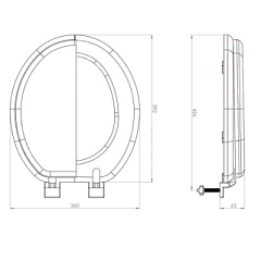 Сиденье для унитаза мягкое AQUA-Prime DIGITAL 1054