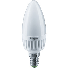 Лампа светодиодная Navigator 94 492 NLL-C37-7-230-4K-E14-FR, свеча, 7 Вт, 560lm, 4000К