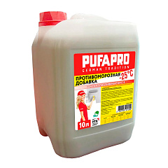 Противоморозная добавка Pufapro с пластификатором С-3 (-25°С), 10 л