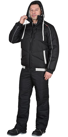 Куртка Имидж утепленная, черная, р.(М) 104-108/170-176