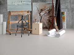 Керамогранит Юнитайл, Техногрес Профи, светло-серый 01, матовый, 300х300х7 мм