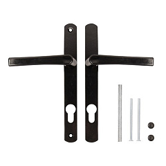 Ручка на планке Handle.85.25.67-75, RAL 9005, черный