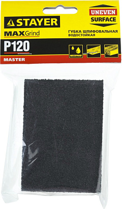 Губка для шлифования STAYER 100x68x26 мм Р120 3560-1