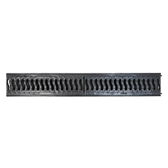 Канал пластиковый Ecoteck Lite DN100 1013х153х55,8 мм, с решеткой пластиковой (А15) черный
