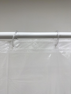 Штора для ванн Peva, дымчато-белый, 180х180 см