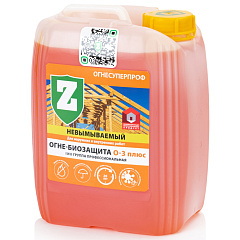 Огнебиозащита Зелест Огнесуперпроф готовый состав, 1 и 2 группа, невымываемый, янтарь, 5 кг