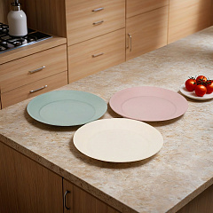 Тарелка десертная Service, 20,5 см, круглая, пластик, микс цветов