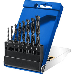 Набор сверел по дереву Зубр, 8 шт (3-10 мм)