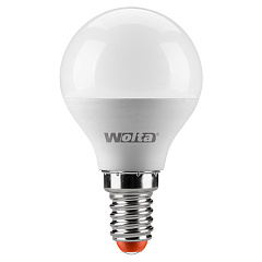 Лампа светодиодная Wolta LED G45 25Y45GL7.5E14 / E14, шар, 7,5 Вт, 625lm 3000К