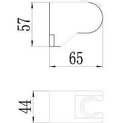Держатель для душевой лейки Savol, черный, S-HT03H