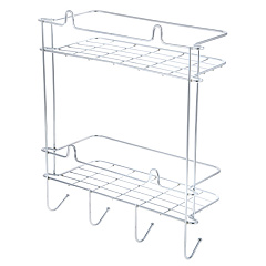 Полка прямая 2-х ярусная высокая &quot;SLIM&quot; 27.10.34