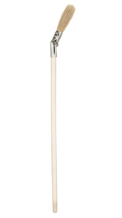 Кисть радиаторная Biber, натуральная щетина, деревянная ручка, 75 мм