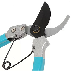 Секатор 180 мм, 15 мм, прямого реза, Grandy, рукоятка металл, резина