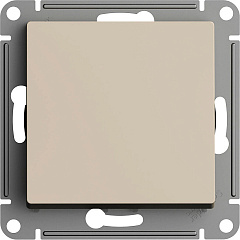 Выключатель 1-клавишный Systeme Electric AtlasDesign, песочный (ATN001211)