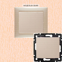 Выключатель 1 клавишный, слоновая кость VALENA (индивидуальная упаковка) (695600)