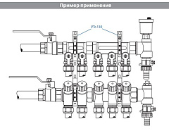 Крепление для коллекторов 3/4" VALTEC VTc.130.N.0500