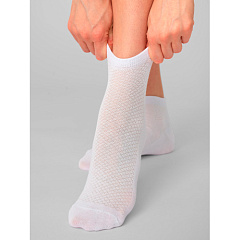 Носки женские С2413, белые, размер 23-25