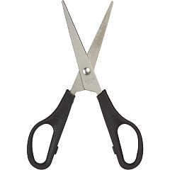 Ножницы Attache, Economy, пластиковые эллиптические ручки, черный, 160 мм