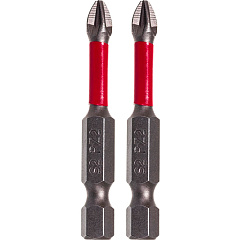 Биты, Pz2-50 мм, 1/4", Quadro Torsion, S2, 420250-2 (2 шт/карта)