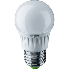 Лампа светодиодная Navigator 94 469 NLL-G45-7-230-4K-E27, шар, 7 Вт, 560lm, 4000К