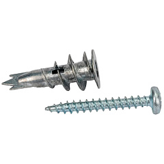 Дюбель металлический Driva с шурупом (10 шт)