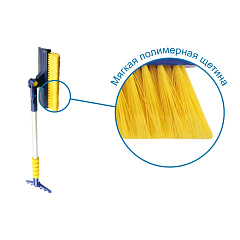 Щетка для снега Goodyear, телескопическая, с поворотной головкой, 76-110 см