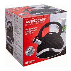 Чайник из нержавеющей стали Webber BE-0574, капсулированное дно, 3 л