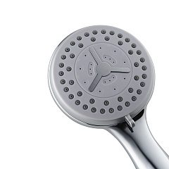 Лейка для душа 3-режима Aqueduc, пластик, хром