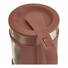 Чайник электрический Delta Dl-1112, корпус из жаропропрочного стекла, 1500 Вт, 1,5 л,  бежевый