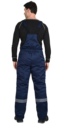 Полукомбинезон зимний универсальный (смесовая) с СОП, темно-синий, р. 104-108/170-176