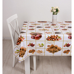 Клеенка Mirror, ПВХ, на нетканной основе, 140 см, Грильяж