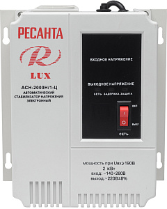 Стабилизатор напряжения однофазный Ресанта АСН-2000 Н/1-Ц Ресанта Lux, 2 кВт